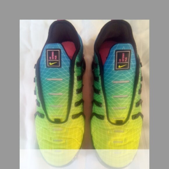Nike Air Vapormax Plus Aurora Green Reflect Silver Black Men's SZ. 8.5  New - Picture 4 of 7
